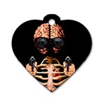 Do what your brain says Dog Tag Heart (One Side) Front