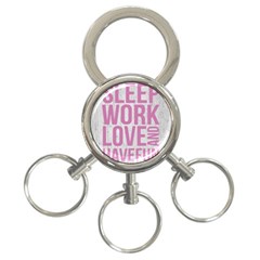 Grunge Style Motivational Quote Poster 3-ring Key Chains by dflcprints