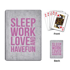 Grunge Style Motivational Quote Poster Playing Card by dflcprints