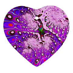 Fractal Fantasy 717a Heart Ornament (two Sides)