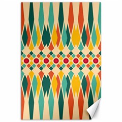 Festive Pattern Canvas 12  X 18   by linceazul