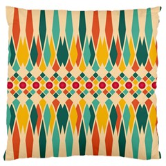 Festive Pattern Large Flano Cushion Case (two Sides) by linceazul