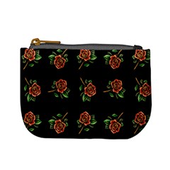 Tattoo Roses Coin Change Purse by Ellador