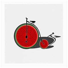 Watermelon Bicycle  Medium Glasses Cloth by Valentinaart