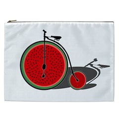 Watermelon Bicycle  Cosmetic Bag (xxl)  by Valentinaart