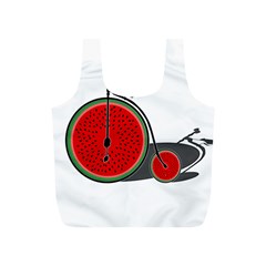 Watermelon Bicycle  Full Print Recycle Bags (s)  by Valentinaart