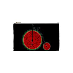 Watermelon Bicycle  Cosmetic Bag (small)  by Valentinaart