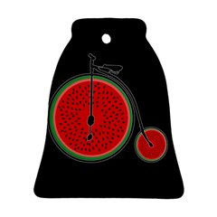 Watermelon Bicycle  Ornament (bell)
