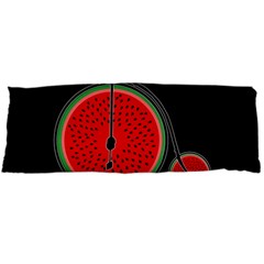 Watermelon Bicycle  Body Pillow Case (dakimakura) by Valentinaart