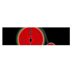 Watermelon Bicycle  Satin Scarf (oblong) by Valentinaart