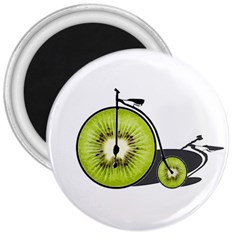 Kiwi Bicycle  3  Magnets by Valentinaart
