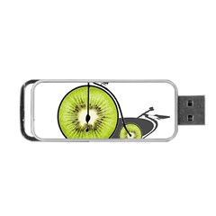 Kiwi Bicycle  Portable Usb Flash (one Side) by Valentinaart