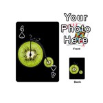 Kiwi bicycle  Playing Cards 54 (Mini)  Front - Spade4