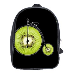 Kiwi Bicycle  School Bags (xl)  by Valentinaart