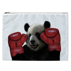 Boxing Panda  Cosmetic Bag (xxl)  by Valentinaart