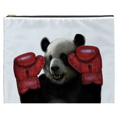 Boxing Panda  Cosmetic Bag (xxxl)  by Valentinaart