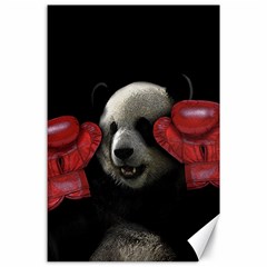 Boxing Panda  Canvas 24  X 36  by Valentinaart