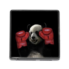 Boxing Panda  Memory Card Reader (square) by Valentinaart