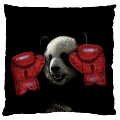 Boxing Panda  Large Cushion Case (two Sides)