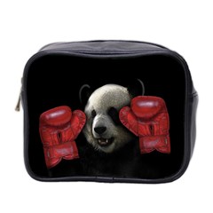 Boxing Panda  Mini Toiletries Bag 2-side by Valentinaart