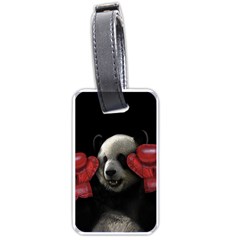 Boxing Panda  Luggage Tags (one Side)  by Valentinaart