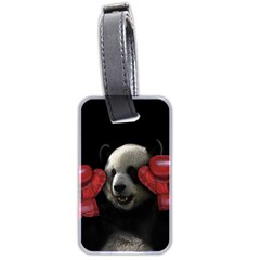 Boxing Panda  Luggage Tags (two Sides) by Valentinaart