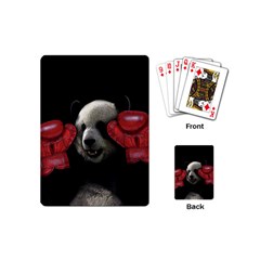 Boxing Panda  Playing Cards (mini)  by Valentinaart