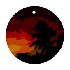 Landscape Ornament (round) by Valentinaart