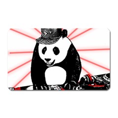 Deejay Panda Magnet (rectangular) by Valentinaart