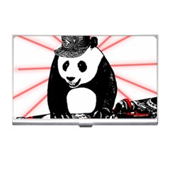 Deejay Panda Business Card Holders by Valentinaart