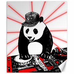 Deejay Panda Canvas 20  X 24   by Valentinaart