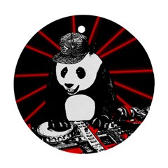 Deejay panda Ornament (Round)