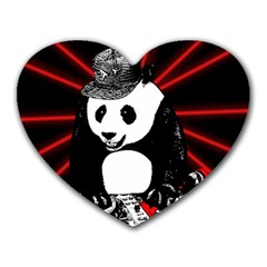 Deejay panda Heart Mousepads