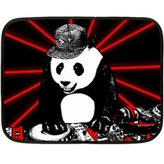 Deejay panda Fleece Blanket (Mini)