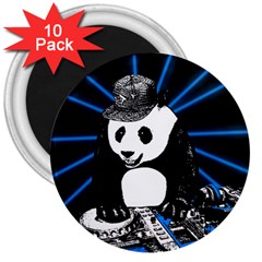 Deejay Panda 3  Magnets (10 Pack)  by Valentinaart