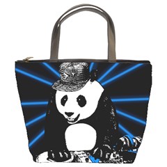 Deejay Panda Bucket Bags by Valentinaart