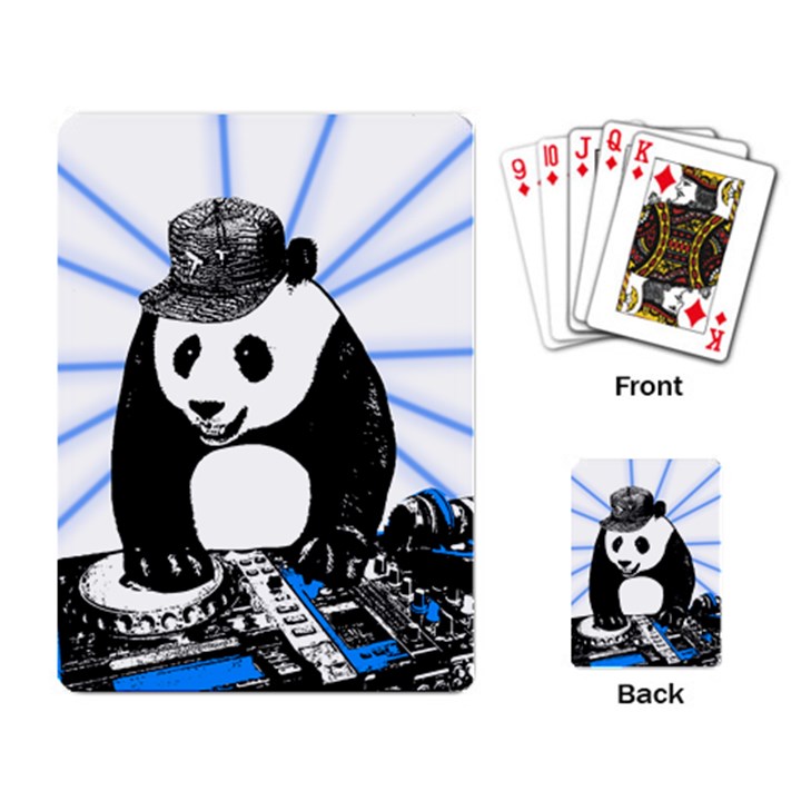 Deejay panda Playing Card