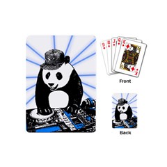 Deejay Panda Playing Cards (mini)  by Valentinaart