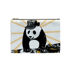 Deejay Panda Cosmetic Bag (medium)  by Valentinaart