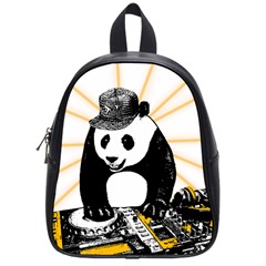 Deejay Panda School Bags (small)  by Valentinaart