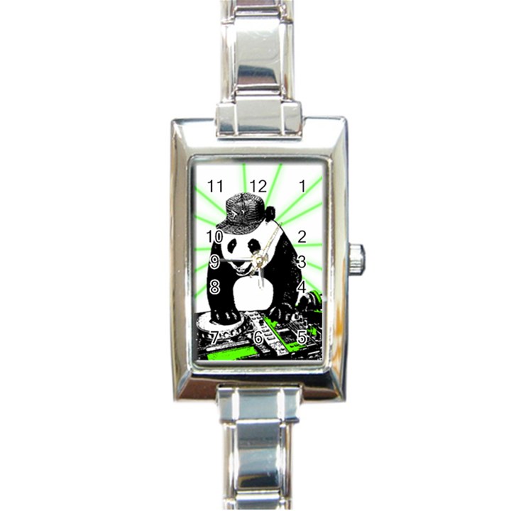 Deejay panda Rectangle Italian Charm Watch