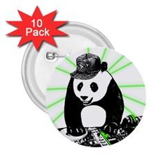 Deejay Panda 2 25  Buttons (10 Pack)  by Valentinaart