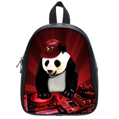 Deejay Panda School Bags (small)  by Valentinaart