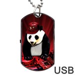 Deejay panda Dog Tag USB Flash (Two Sides) Back