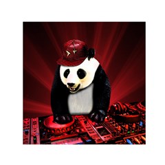 Deejay Panda Small Satin Scarf (square) by Valentinaart