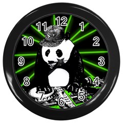 Deejay Panda Wall Clocks (black)