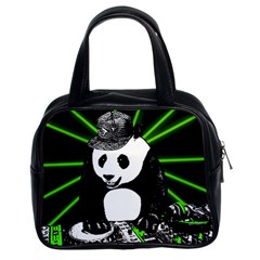 Deejay Panda Classic Handbags (2 Sides) by Valentinaart