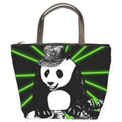 Deejay Panda Bucket Bags by Valentinaart