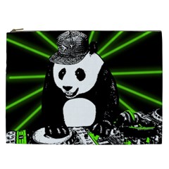 Deejay Panda Cosmetic Bag (xxl)  by Valentinaart