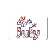 4th Of July Independence Day Magnet (name Card) by Valentinaart